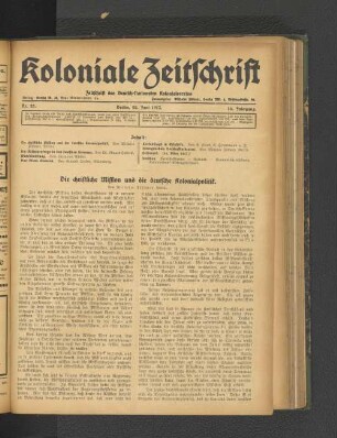 Nr. 25. Berlin, 20. Juni 1913. 14. Jahrgang.