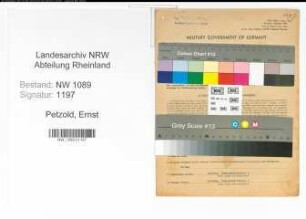 Entnazifizierung Ernst Petzold , geb. 23.12.1901 (Kriminalbeamter)