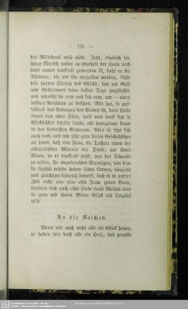 An die Reichen