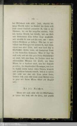 An die Reichen