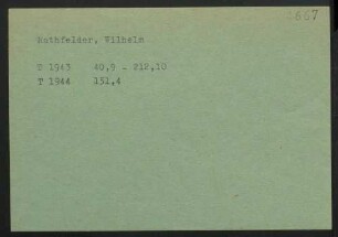 Rathfelder, Wilhelm