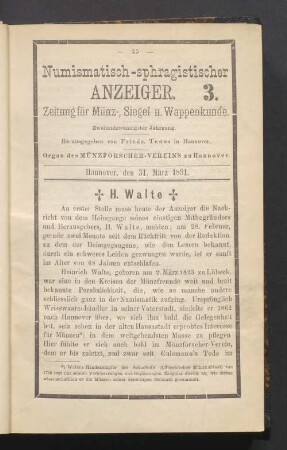 3. 31. März 1891