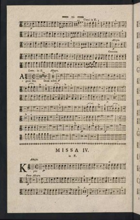 12-22, Missa IV. in F. - Missa VI. in Es.