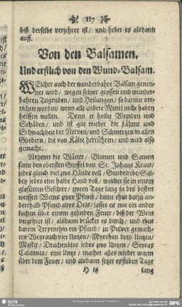 Von den Balsamen