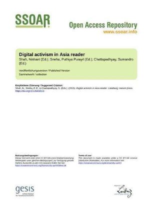Digital activism in Asia reader