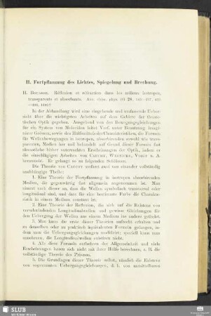 11. Fortpflanzung des Lichtes, Spiegelung und Brechung