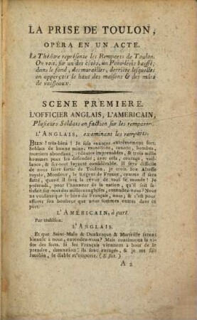 La prise de Toulon : Tableau patriotique en un acte, en prose, mêlé d'ariettes