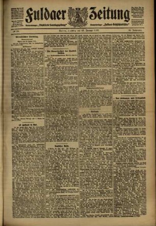 Ausgabe vom Montag, den 23. Januar 1911.