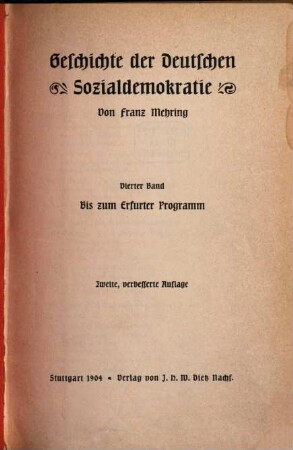 Geschichte der deutschen Sozialdemokratie. 4