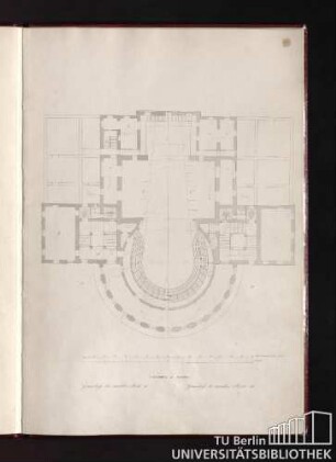 II. Theater zu Mainz. Grundriss des zweiten Stocks C. Grundriss des zweiten Stocks D.