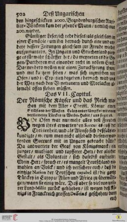 Das VII. Capitul