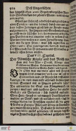 Das VII. Capitul