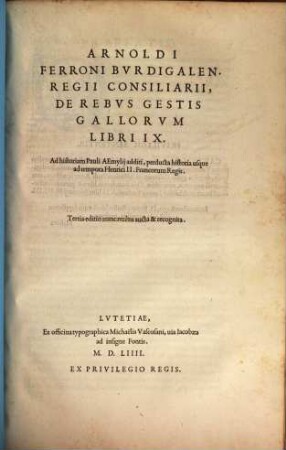 De rebus gestis Gallorum : libri IX.