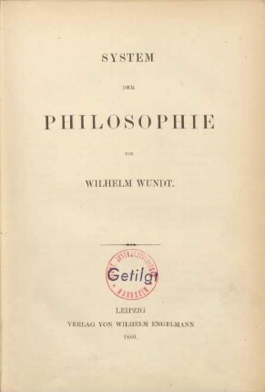 System der Philosophie