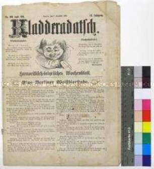 Satirische Zeitschrift Kladderadatsch