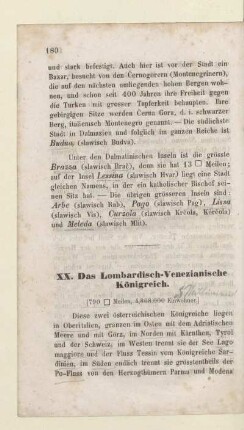 XX. Das Lombardisch-Venezianische Königreich
