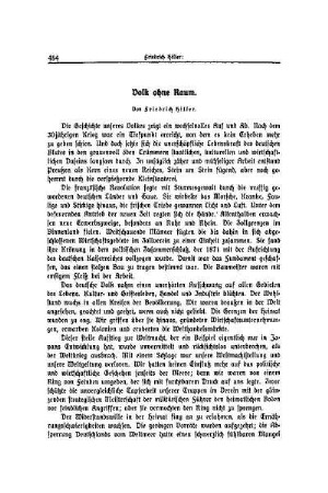Volk ohne Raum