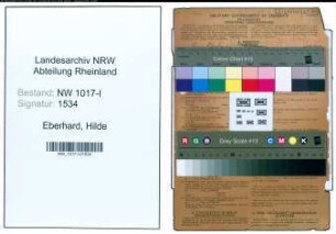 Entnazifizierung Hilde Eberhard , geb. 21.11.1913 ()