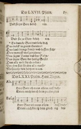 Der LXXI. Psalm. - Der CXIIII. Psalm.