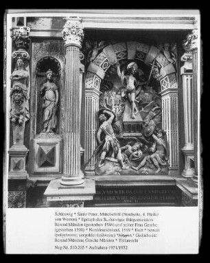 Epitaph des Schleswiger Bürgermeisters Berend Münden (gestorben 1586) und seiner Frau Gesche (gestorben 1590)