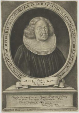 Bildnis des Iohann Joachimus Mühlberger