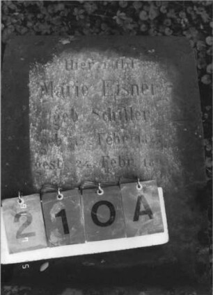 Grabstein 210 [Hahn S. 62 Grab-Nr. 944]: Grabstein 210A [Hahn S. 62 Grab-Nr. 944]
