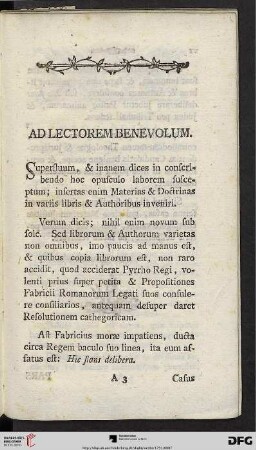 Ad lectorem benevolum