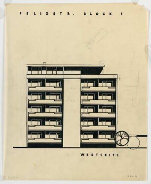 Wohnhäuser Felixstraße 14-22, Berlin-Tempelhof: Ansicht
