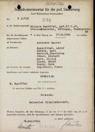 Schöffel, Wilhelm