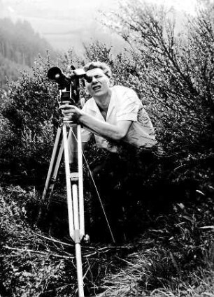 Peter Baudendistel an der Kamera und am Set