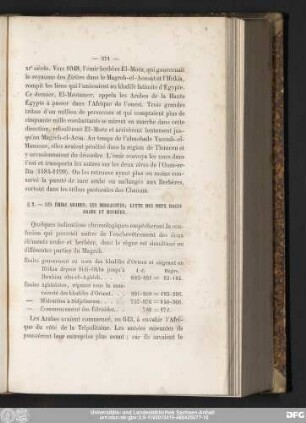 § 2. — Les Émirs Arabes; Les Midrarites; Lutte Des Deux Races Arabe Et Berbère.