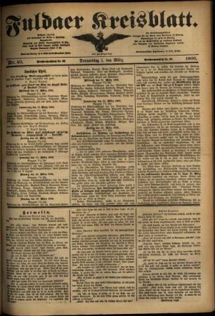 Ausgabe vom Donnerstag, den 01. März 1906.
