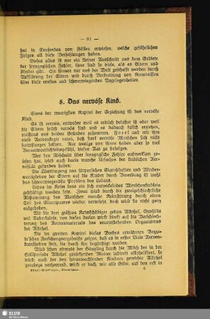 8. Das nervöse Kind