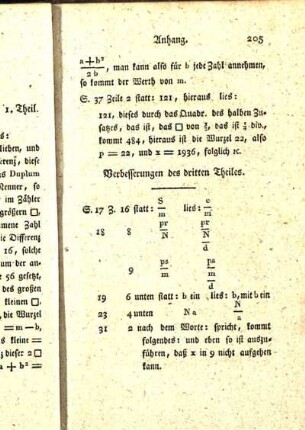 Verbesserungen des dritten Theiles.