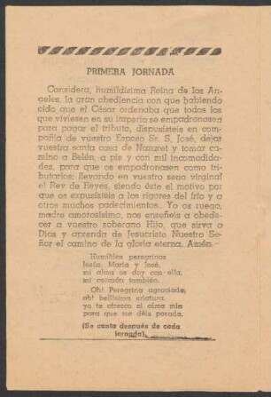 Primera jornada.