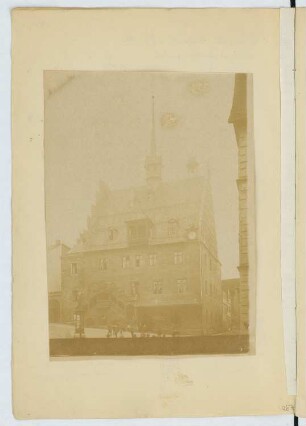 Rathaus, Pößneck: Ansicht (aus: Skizzen- und Fotoalbum 20)