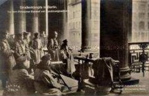 Soldaten mit MG am Potsdamer Bahnhof