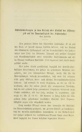 I.3. Schlußbemerkungen zu dem Versuch über Einfluß der Fällungszeit auf die Dauerhaftigkeit des Fichtenholzes