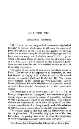 Chapter VIII. Generating Functions.