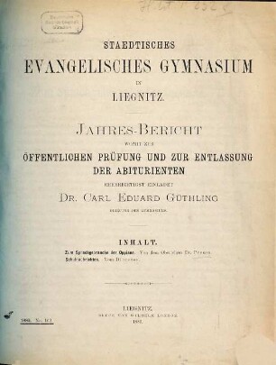 Jahresbericht. 1879/80