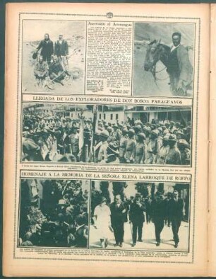 Homenaje a la memoria de la señora Elena Larroque de Roffo