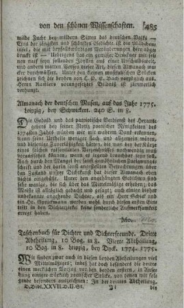 : Taschenbuch für Dichter und Dichterfreunde. Abt.3.4.
