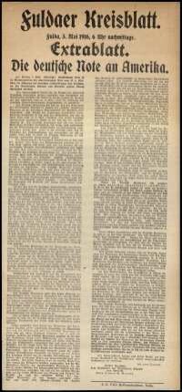 Zweite Ausgabe vom Freitag, den 05. Mai 1916.