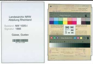 Entnazifizierung Gustav Gasse , geb. 15.07.1912 (Mechanikermeister)