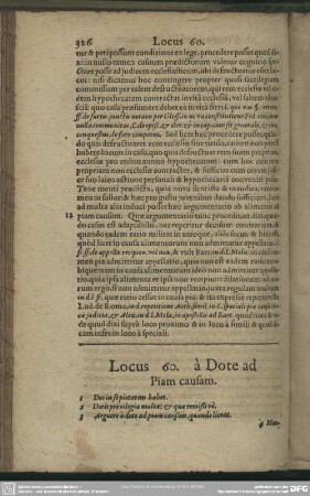 Locus 60. à Dote ad Piam causam