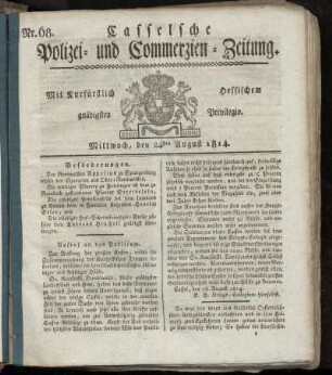 Nr. 68, Mittwoch den 24sten August. 1814