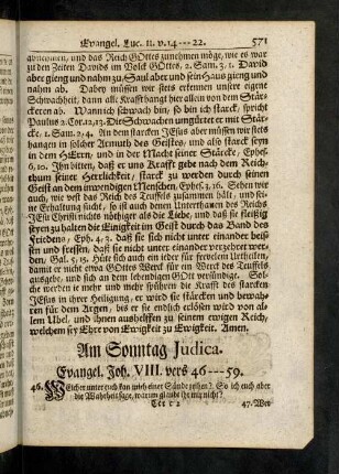 571-575, Evangelium; Eingang