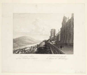Heidelberg, Schloss, Altan von Westen gesehen