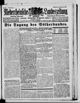 Niederrheinische Landeszeitung : Geldernsche Volkszeitung : Geldern'sches Wochenblatt : Volkszeitung für den Kreis Moers : erfolgreichstes Insertionsorgan in den Kreisen Geldern und Moers sowie in den Grenzbezirken der Kreise Cleve und Kempen