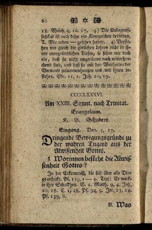 CCCCLXXXVI. Am XXIII. Sonnt. nach Trinitat. Evangelium.